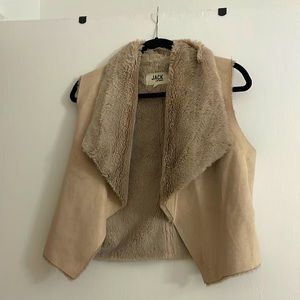 Jack by BB Dakota size small faux fur vest
